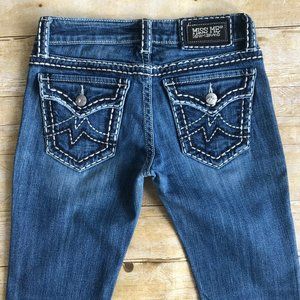 Miss Me Irene Bootcut Jeans 28 x 33 Buckle Flap